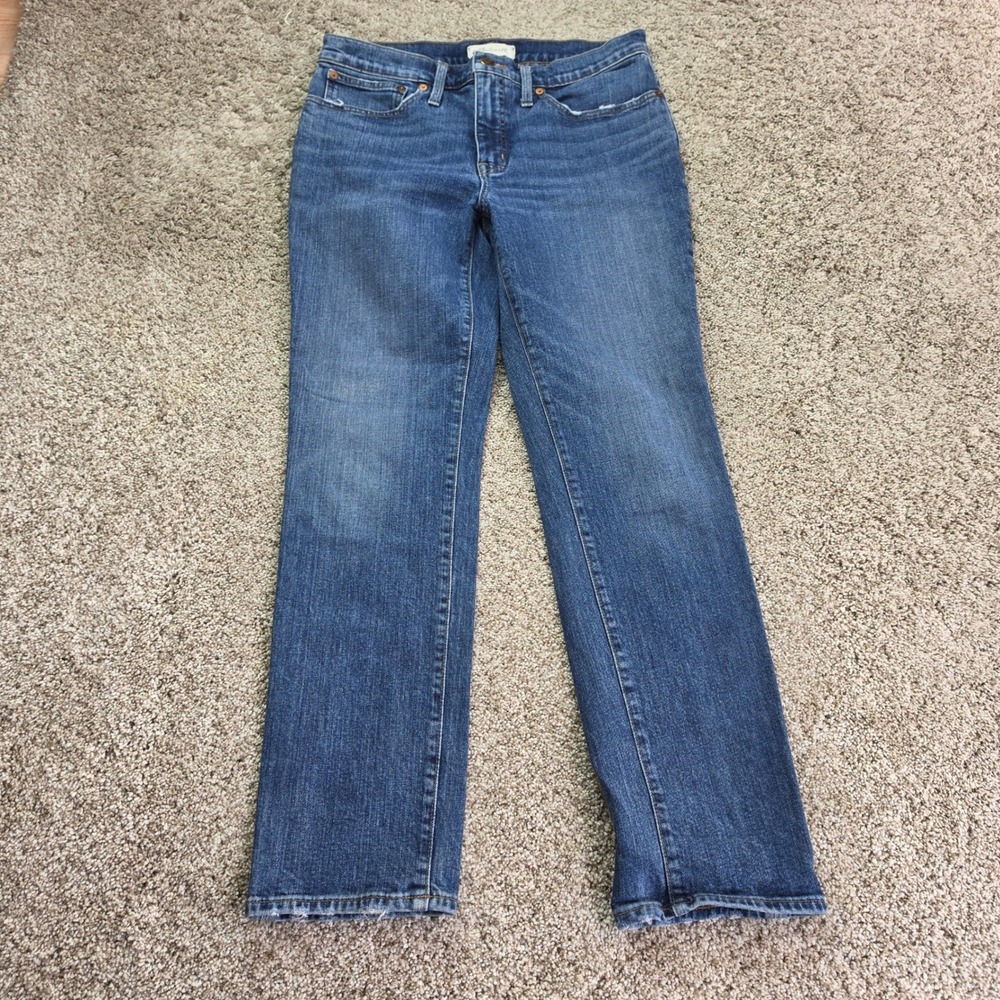 Madewell Tomboy Straight Jeans Womens 27 Blue Medium Wash Casual Classic Denim